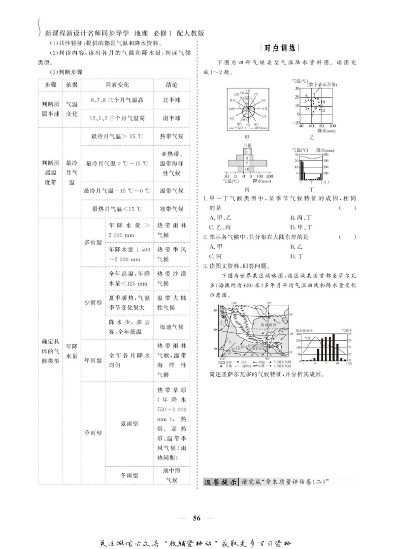 名师同步导学地理人教版必修1_名师同步导学_高中地理
