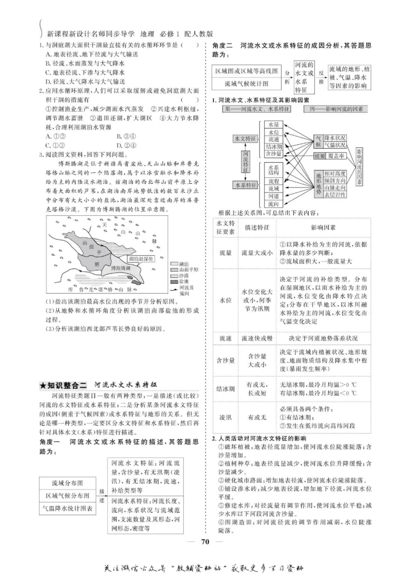 名师同步导学地理人教版必修1_名师同步导学_高中地理