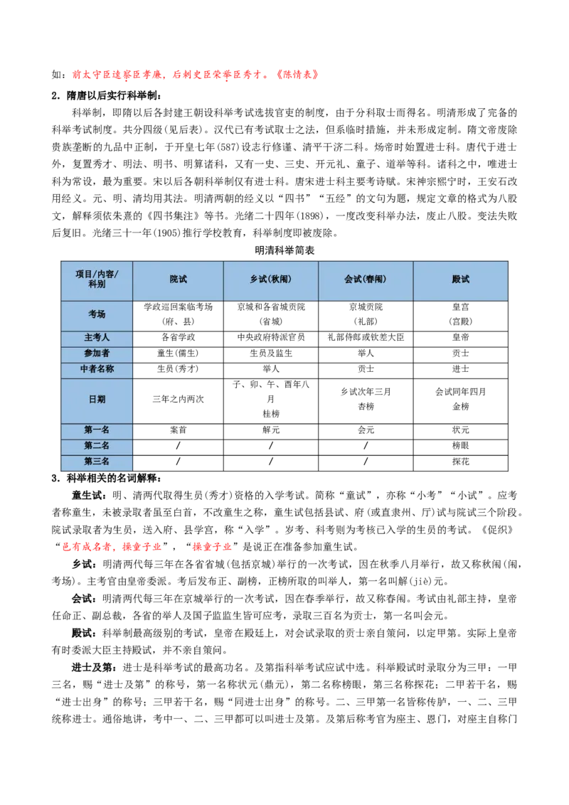 记背手册01：文化、文学常识核心知识背诵清单-备战2025年高考语文一轮复习考点帮（天津专用）_01高考语文_52025年新高考资料_一轮复习_备战2025年高考语文一轮复习考点帮