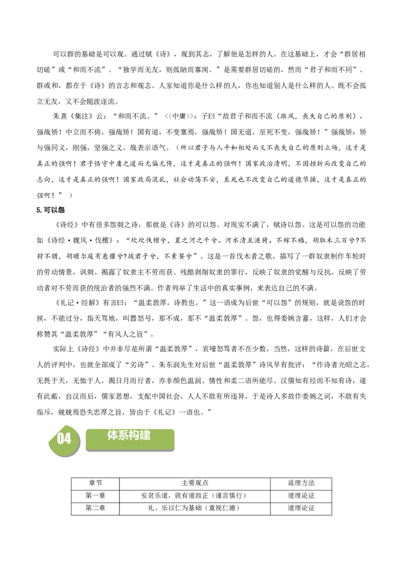 5.1《论语》十二章（统编版选择性必修上册）（教师版）_高语_高中语文_选择性必修上册_同步讲义