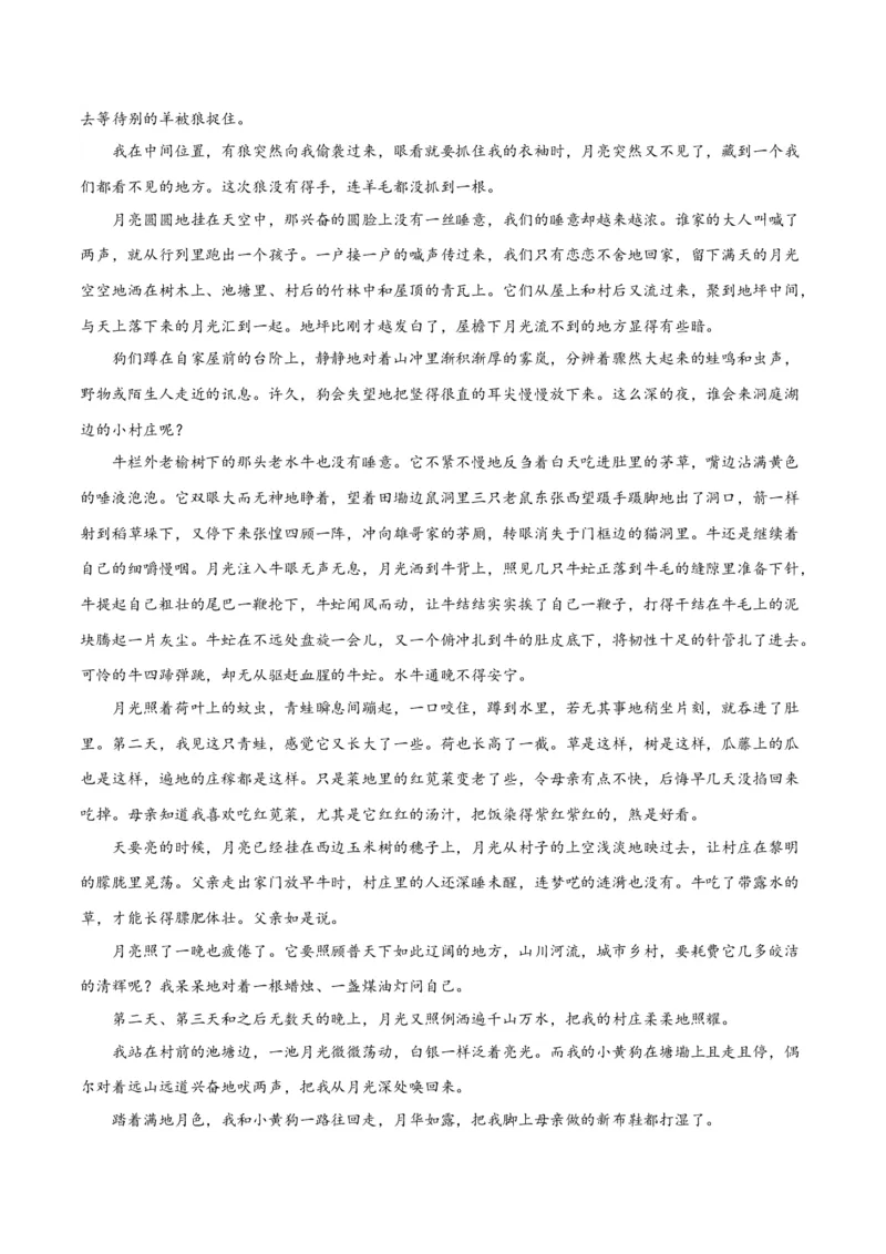 解密11文学类文本阅读散文之句段构思（分层训练）（解析版）_01高考语文_4.22024年新高考资料_2.2024二轮复习