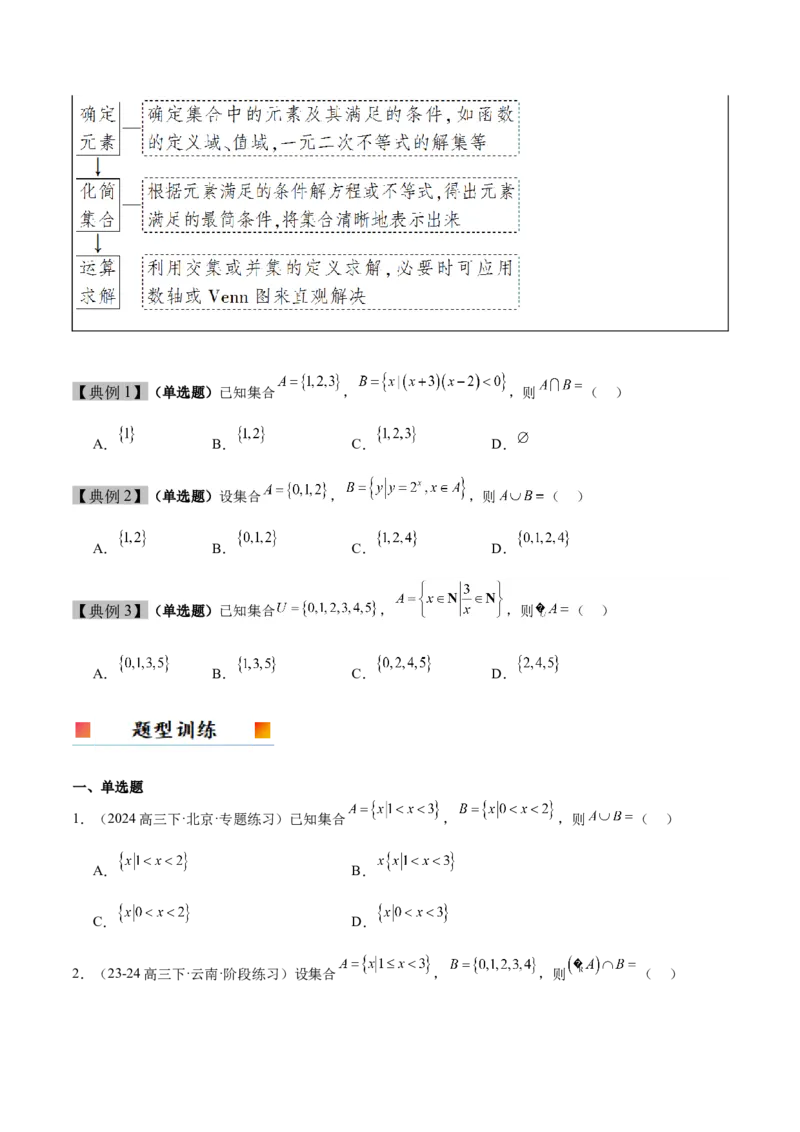 第01讲集合（精讲）-2025年高考数学一轮复习讲义及高频考点归纳与方法总结（新高考通用）原卷版_2.2025数学总复习_2025年新高考资料_一轮复习