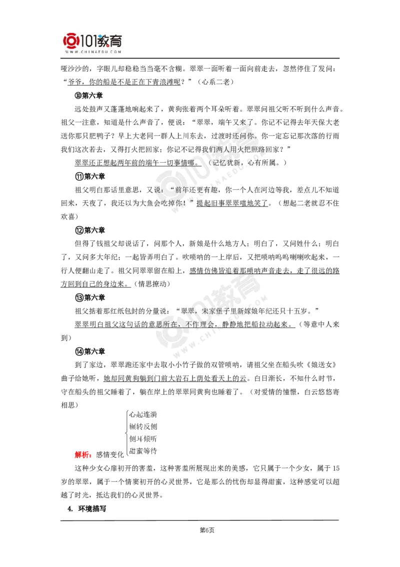 025《边城（节选）》_同步视频课高中语文_新版人教版_新人教版高二语文选修上中下_新人教版高中语文选修下册_高二语文（选择性必修下册）学案练习