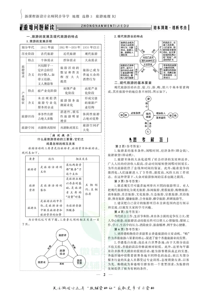名师同步导学地理人教版选修3-旅游地理_名师同步导学_高中地理