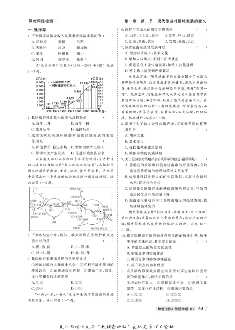 名师同步导学地理人教版选修3-旅游地理_名师同步导学_高中地理