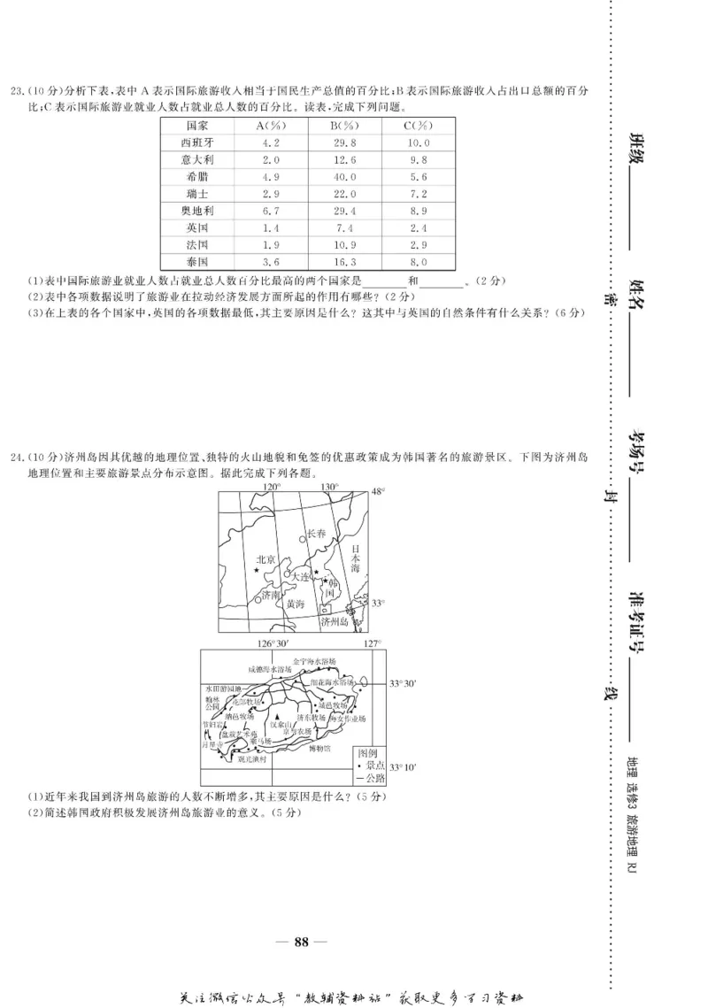 名师同步导学地理人教版选修3-旅游地理_名师同步导学_高中地理