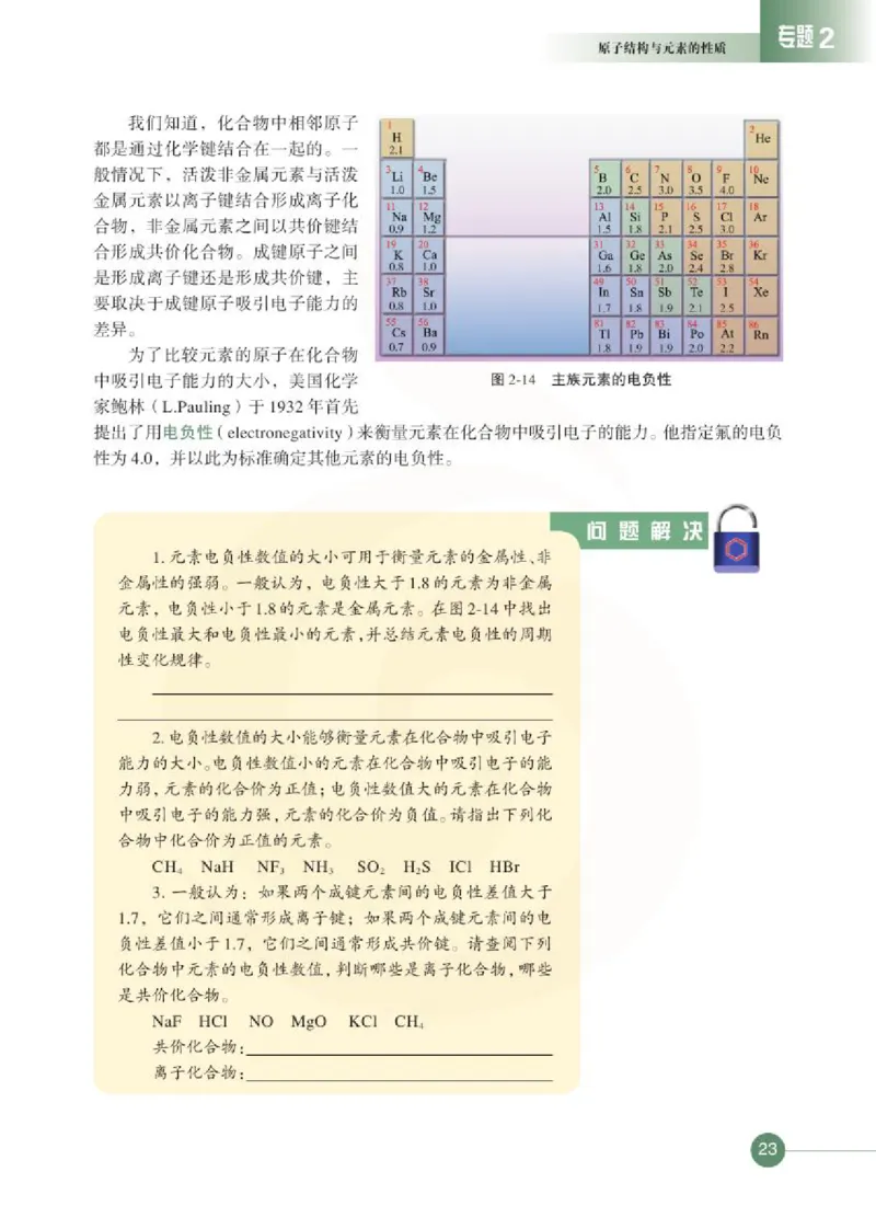 化学物质结构与性质（选修）_高中课本电子全科人教版语数英政历地物化生必修选修全套课本PPT_高中课本苏教版_高中化学苏教版
