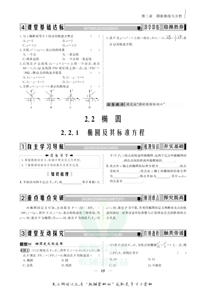 名师同步导学数学人教A版选修2-1_名师同步导学_高中数学
