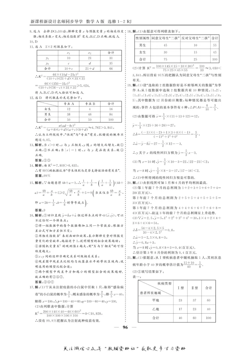 名师同步导学数学人教A版选修1-2_名师同步导学_高中数学