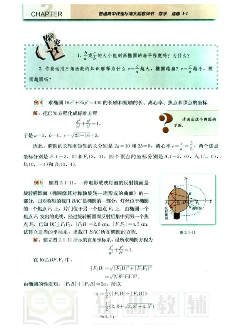 人教版高中数学选修1-1_高中课本电子全科人教版语数英政历地物化生必修选修全套课本PPT_高中数学A版