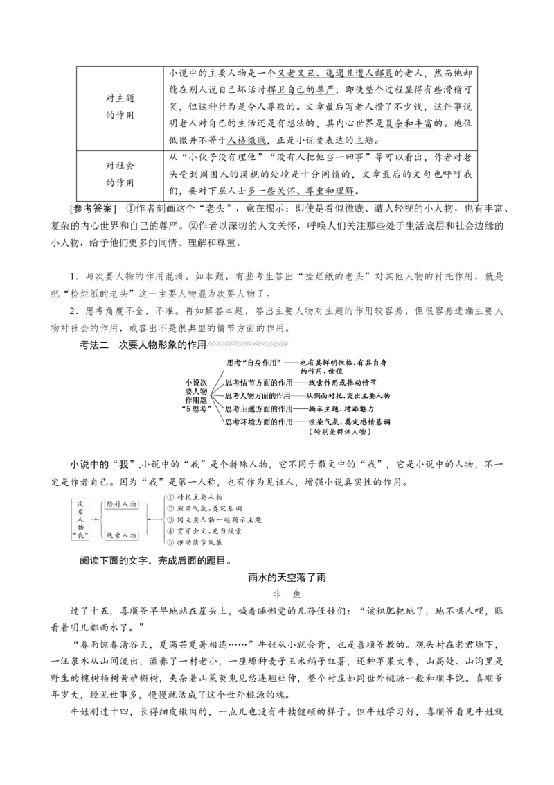 解密11中外小说阅读(讲义)-高频考点解密2021年高考语文二轮复习讲义+分层训练_01高考语文_12021年新高考资料_高频考点解密2021年高考语文二轮复习讲义+分层训练4.7更新