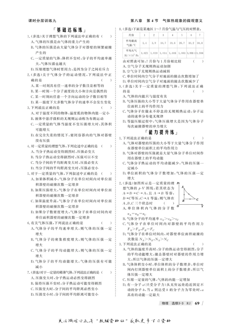 名师同步导学物理人教版选修3-3_名师同步导学_高中物理