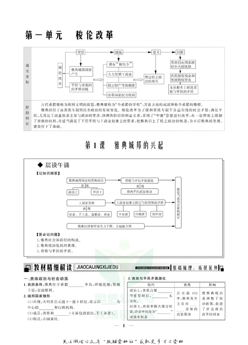 名师同步导学历史人教版选修1-历史上重大改革回眸_名师同步导学_高中历史