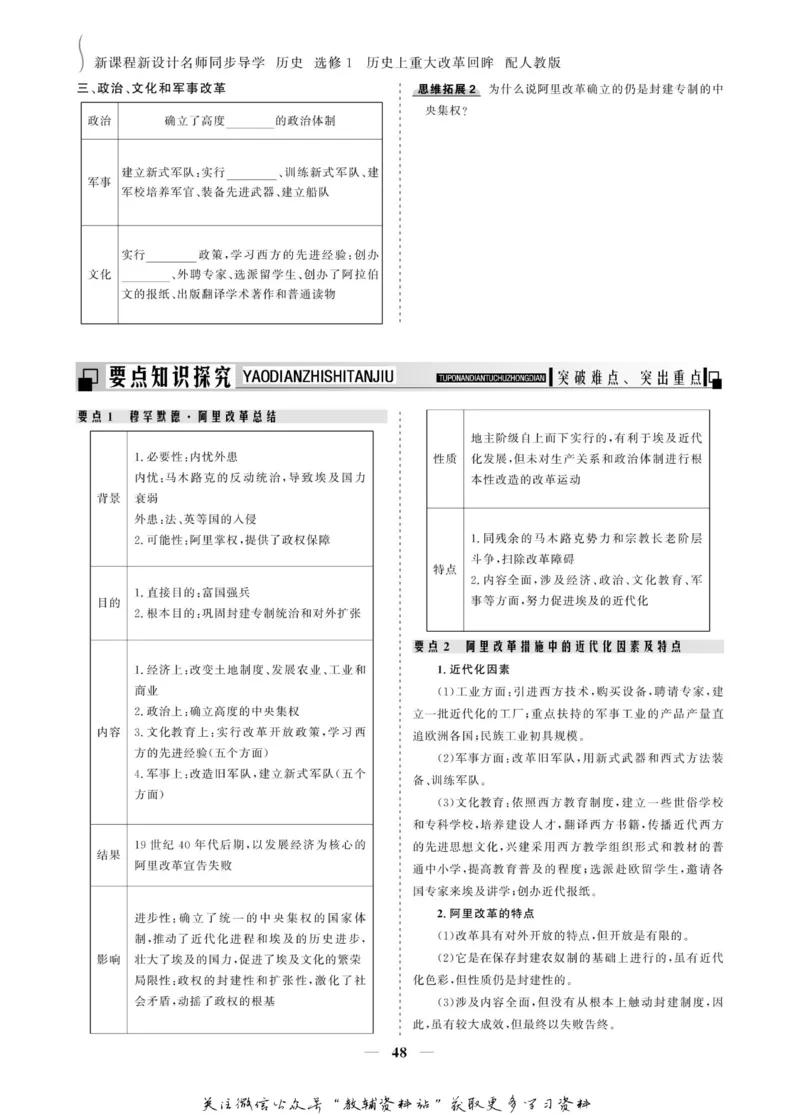名师同步导学历史人教版选修1-历史上重大改革回眸_名师同步导学_高中历史