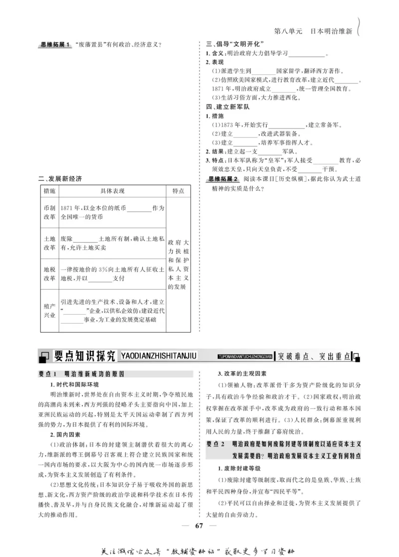 名师同步导学历史人教版选修1-历史上重大改革回眸_名师同步导学_高中历史