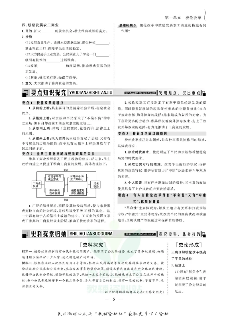 名师同步导学历史人教版选修1-历史上重大改革回眸_名师同步导学_高中历史