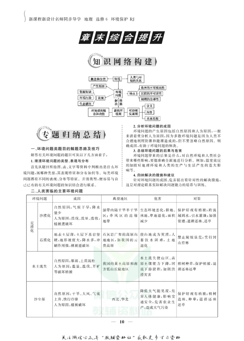 名师同步导学地理人教版选修6-环境保护_名师同步导学_高中地理