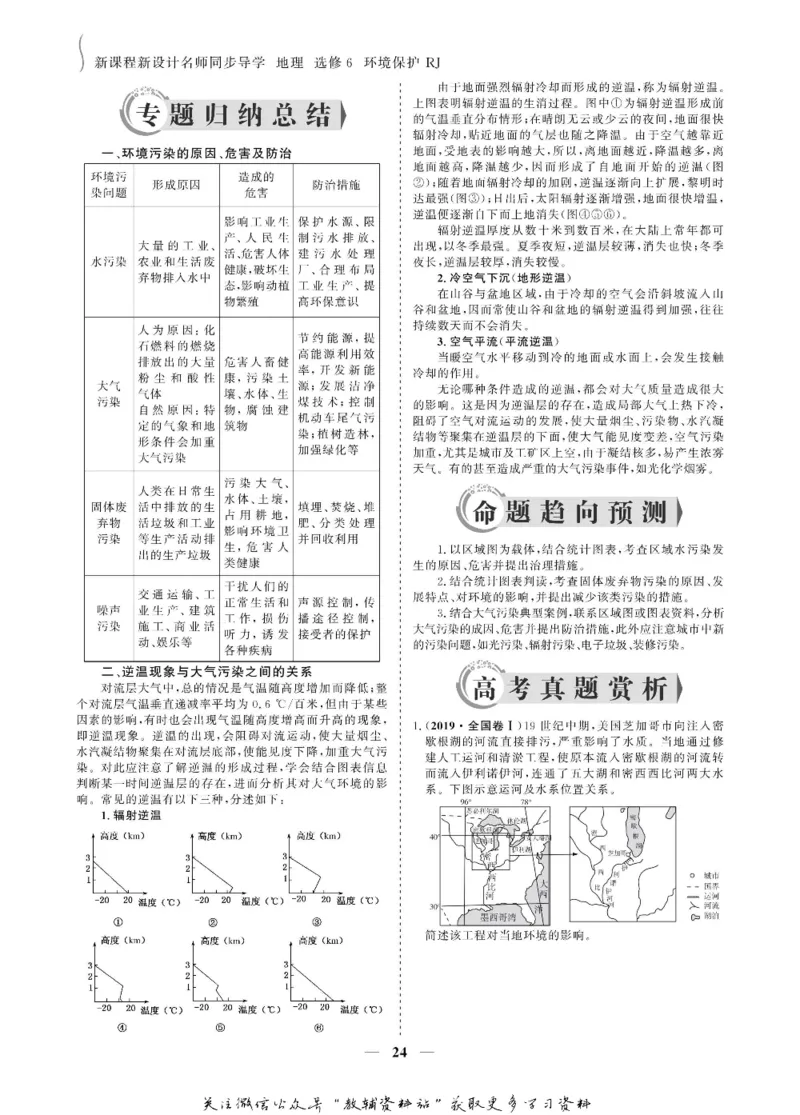 名师同步导学地理人教版选修6-环境保护_名师同步导学_高中地理