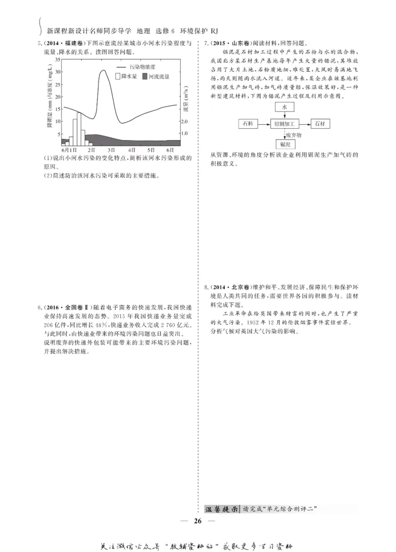 名师同步导学地理人教版选修6-环境保护_名师同步导学_高中地理