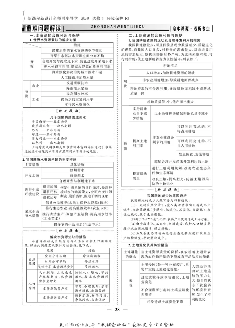 名师同步导学地理人教版选修6-环境保护_名师同步导学_高中地理