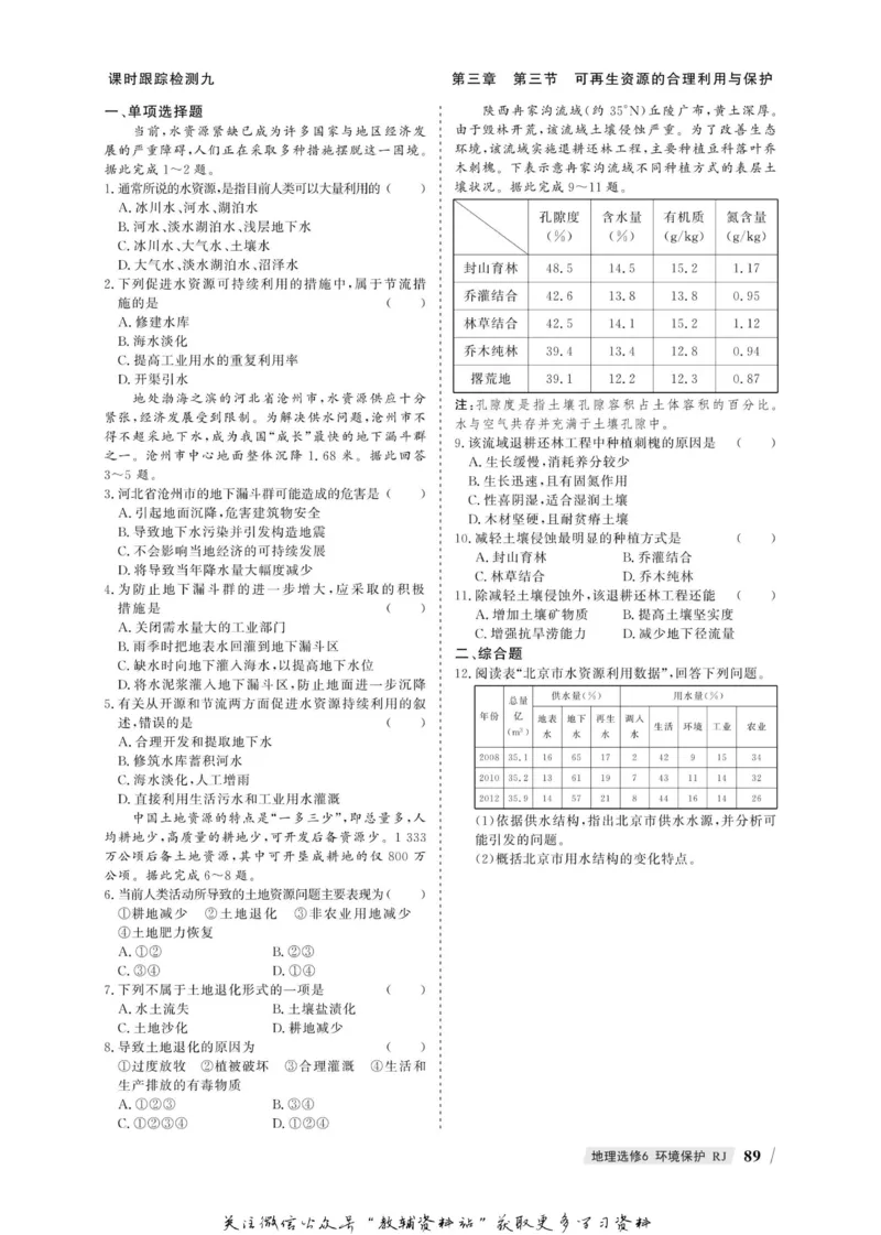 名师同步导学地理人教版选修6-环境保护_名师同步导学_高中地理