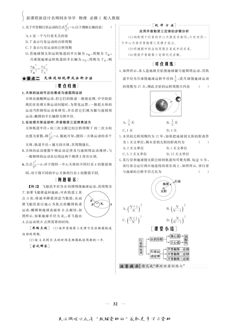 名师同步导学物理人教版必修2_名师同步导学_高中物理