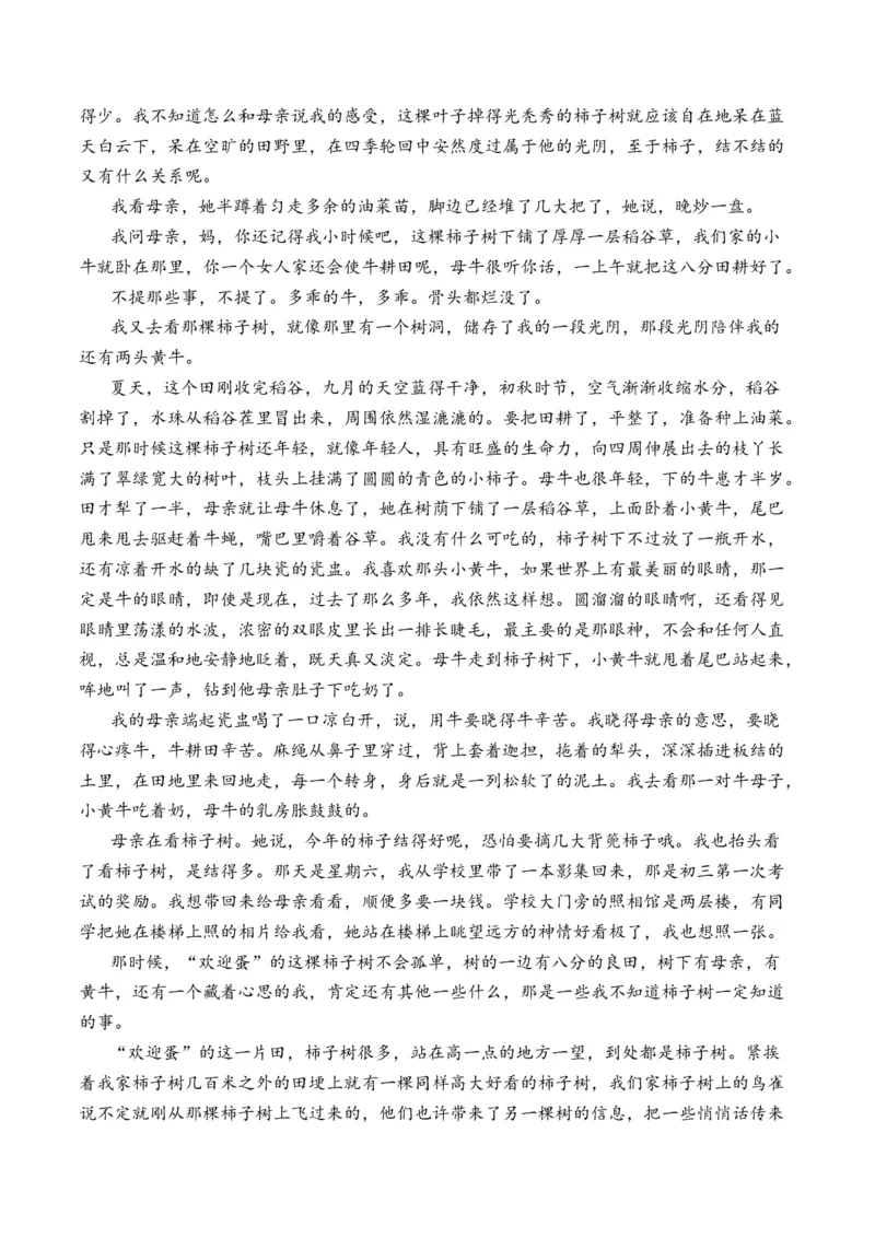 重难点03叙事类散文阅读（上海一模卷精选强化）-2024年高考语文热点&middot;重点&middot;难点专练（上海专用）（解析版）_01高考语文_4.22024年新高考资料_3.2024专项复习