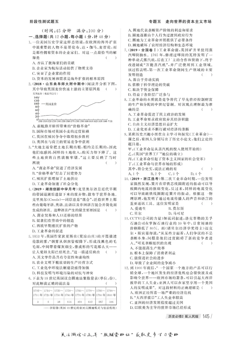 名师同步导学历史人民版必修2_名师同步导学_高中历史