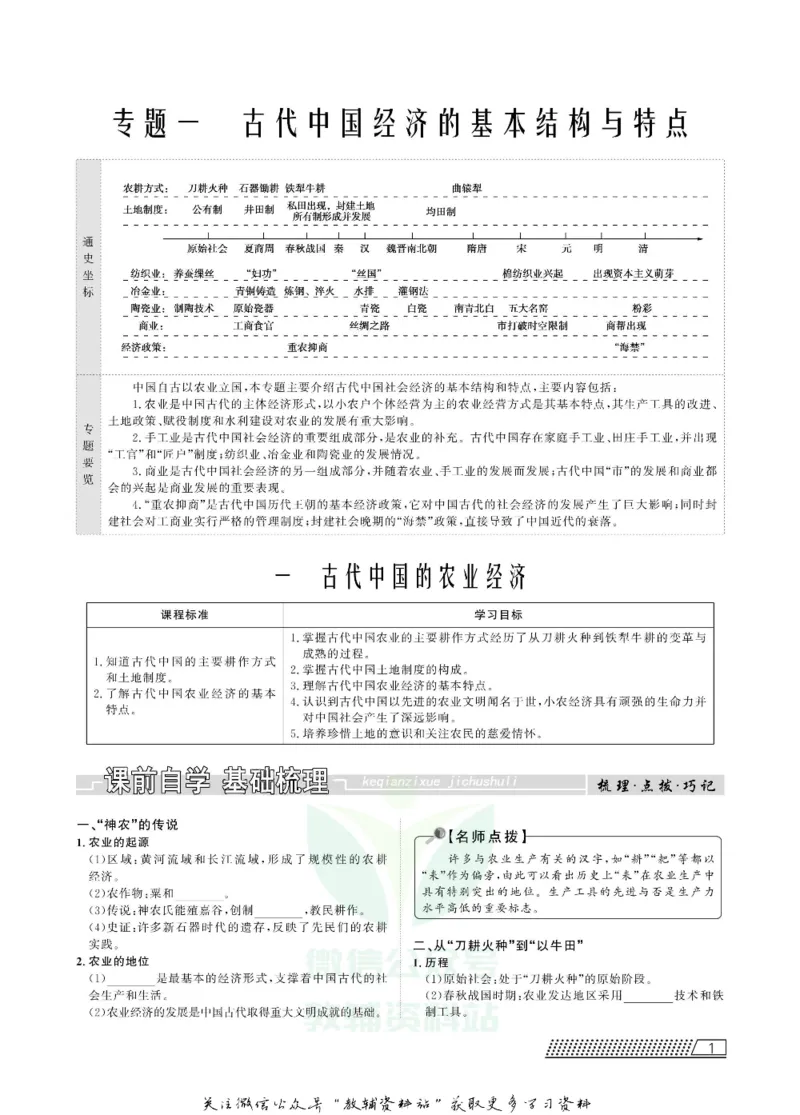 名师同步导学历史人民版必修2_名师同步导学_高中历史