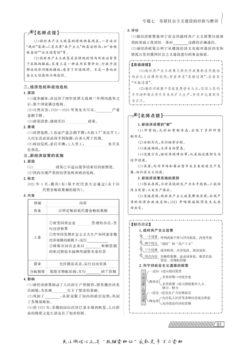 名师同步导学历史人民版必修2_名师同步导学_高中历史