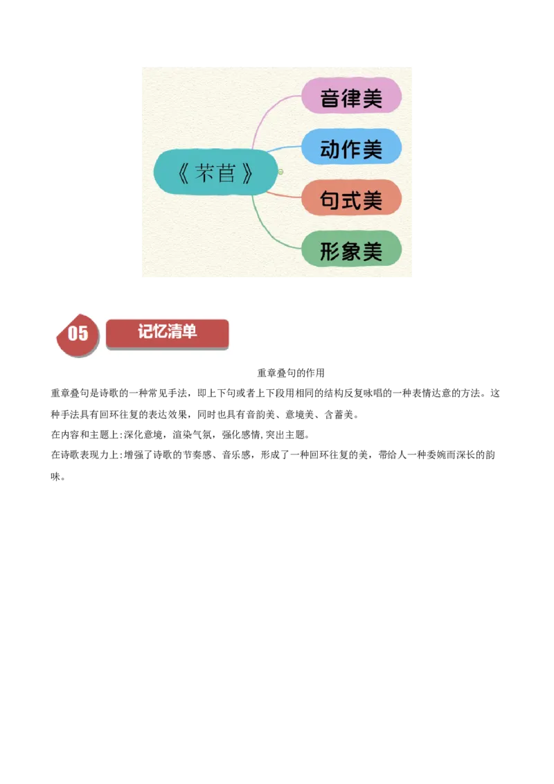 6.1芣苢（学生版）_高语_高中语文_必修上册_同步讲义