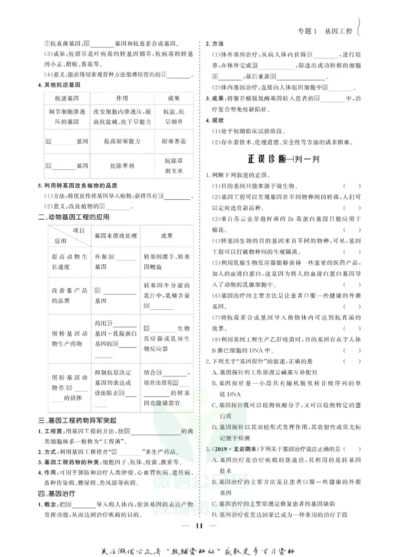 名师同步导学生物人教版选修3-现代生物科技专题_名师同步导学_高中生物