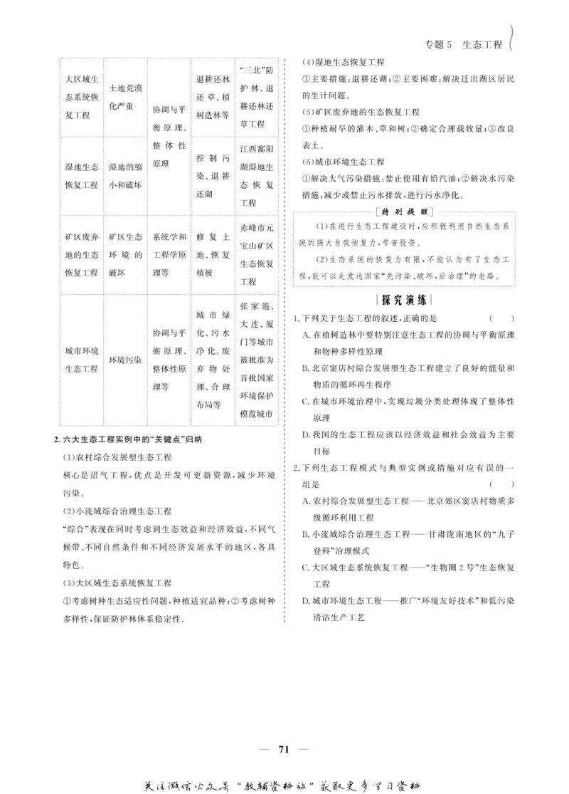 名师同步导学生物人教版选修3-现代生物科技专题_名师同步导学_高中生物