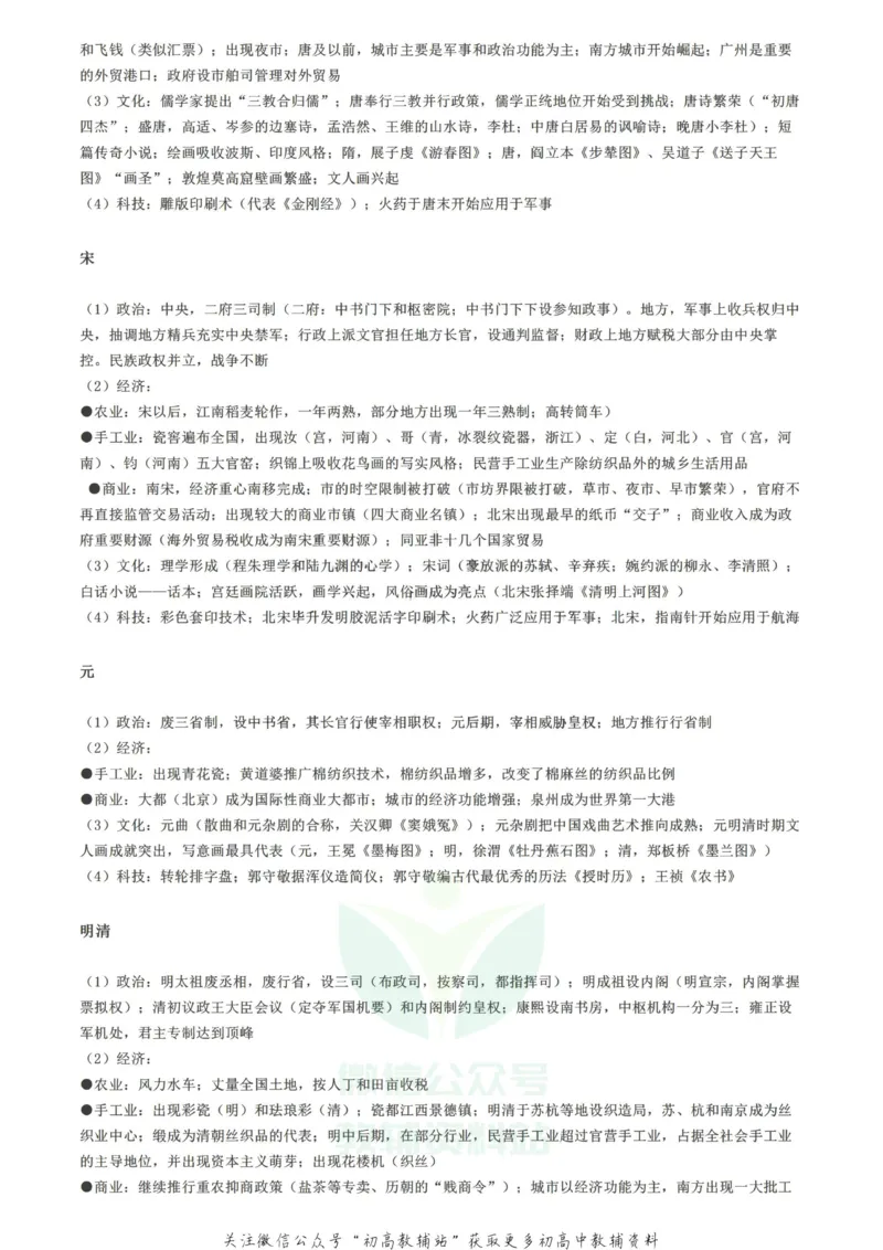 古代史从原始社会到明清，历史古代史重点全在这儿啦_高中全科精选资料包_历史精选资料包_资料干货