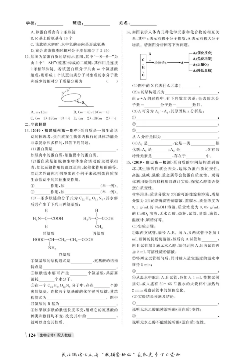 名师同步导学生物人教版必修1_名师同步导学_高中生物