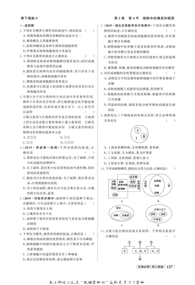 名师同步导学生物人教版必修1_名师同步导学_高中生物