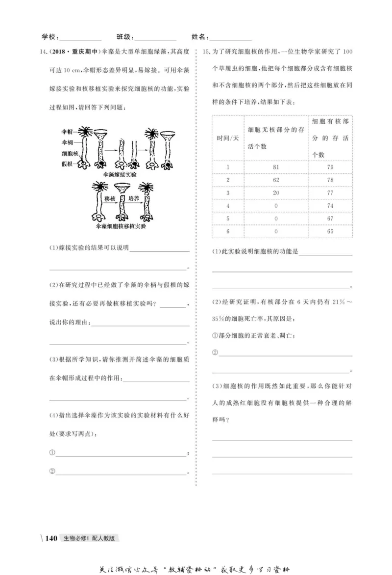 名师同步导学生物人教版必修1_名师同步导学_高中生物