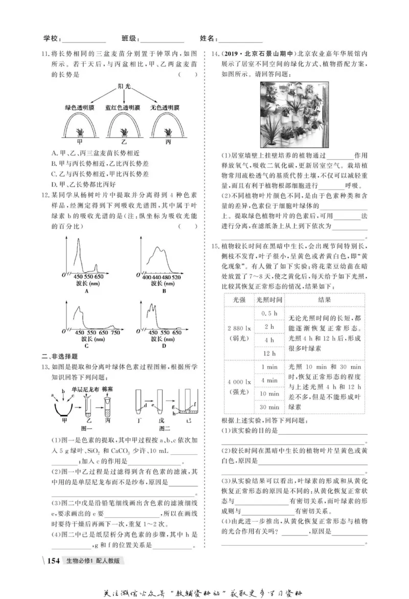 名师同步导学生物人教版必修1_名师同步导学_高中生物
