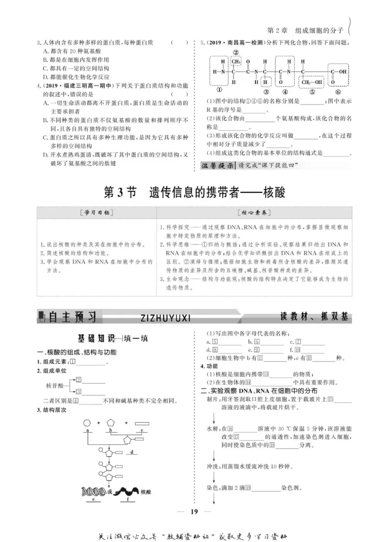 名师同步导学生物人教版必修1_名师同步导学_高中生物