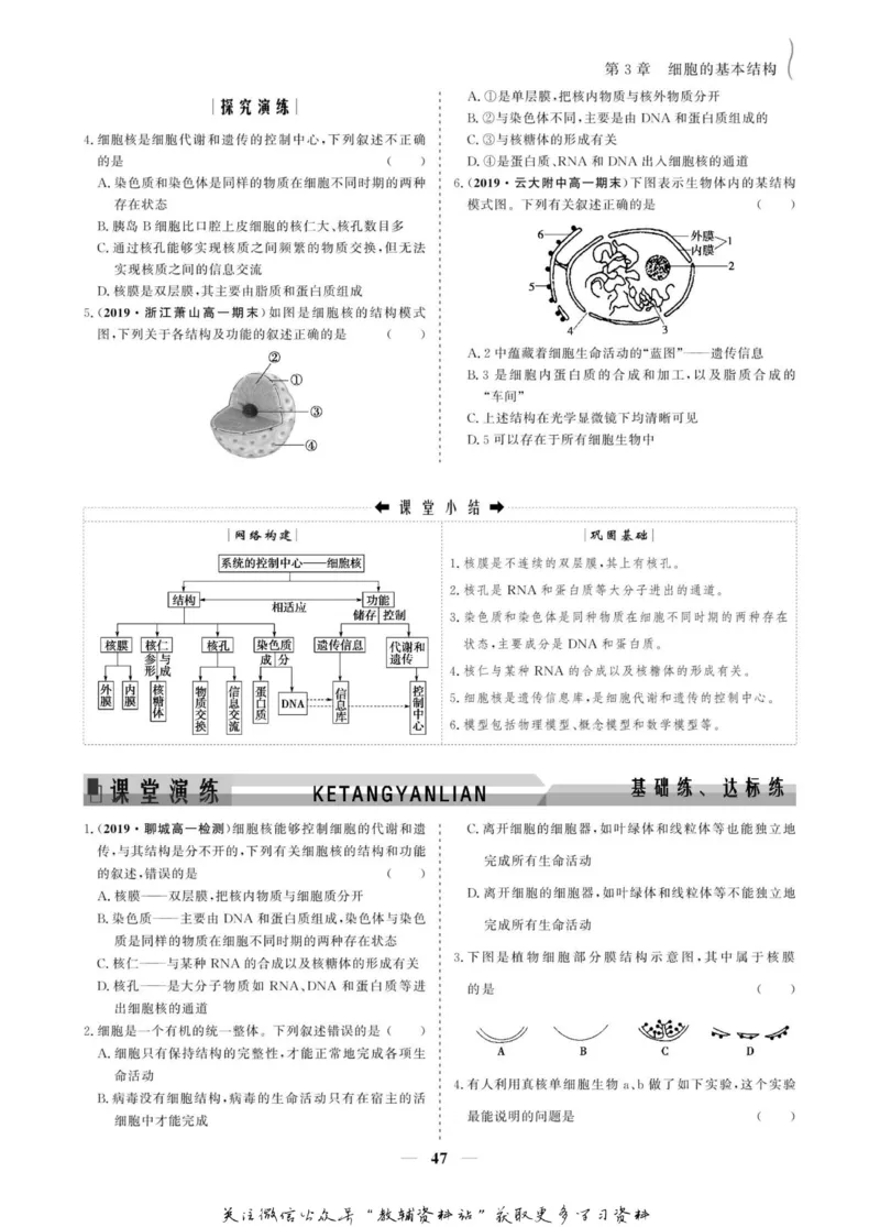 名师同步导学生物人教版必修1_名师同步导学_高中生物