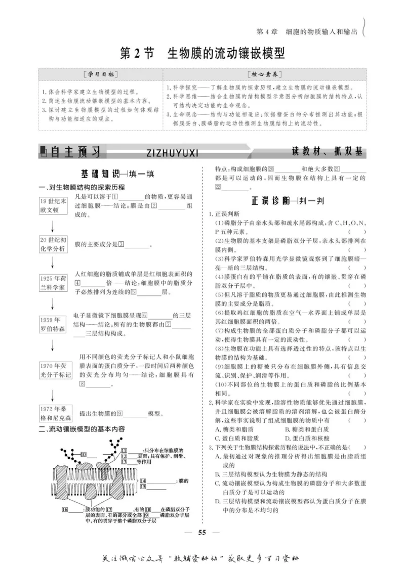 名师同步导学生物人教版必修1_名师同步导学_高中生物