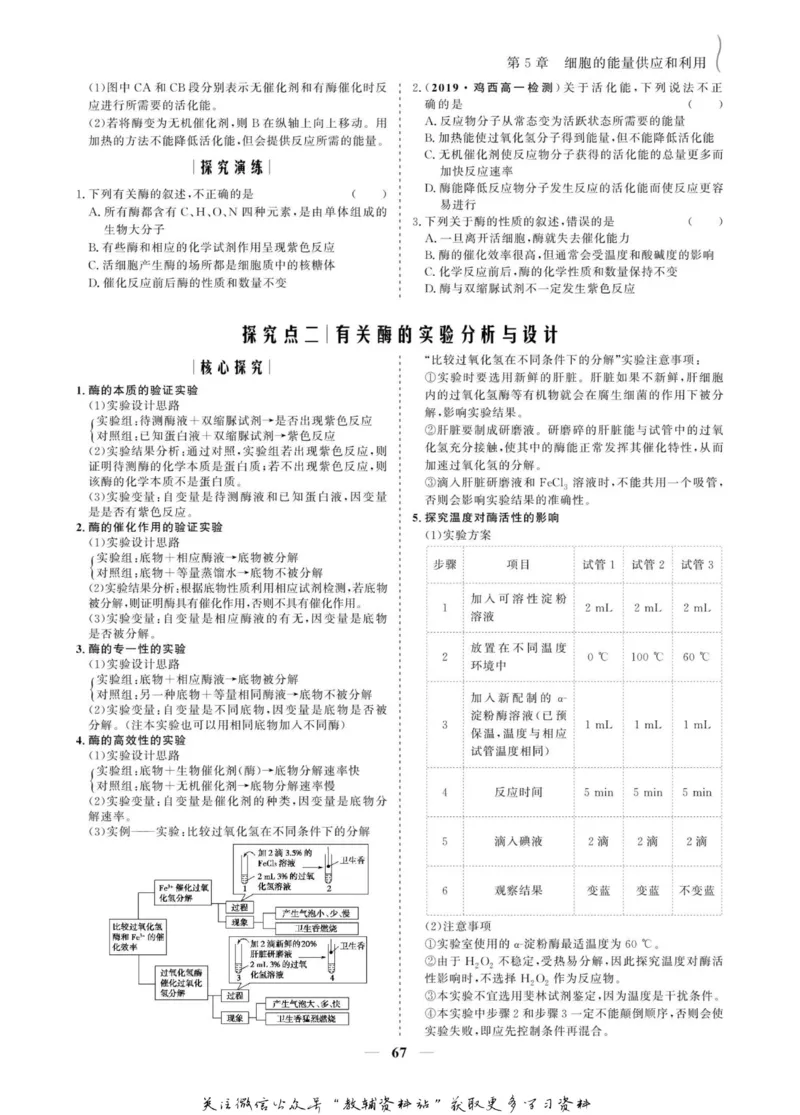 名师同步导学生物人教版必修1_名师同步导学_高中生物