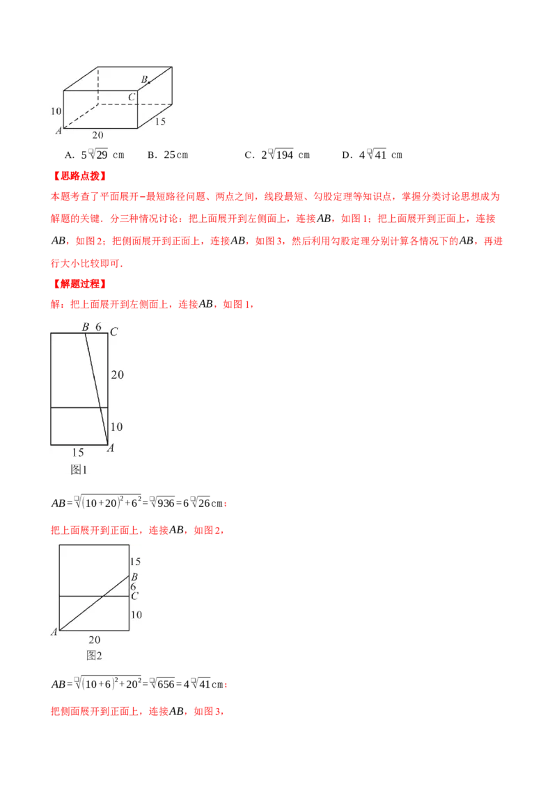 专题17.2勾股定理的应用（十大题型总结）（压轴题专项讲练）（人教版）（教师版）_初中数学_八年级数学下册（人教版）_压轴题专项-V5_2025版