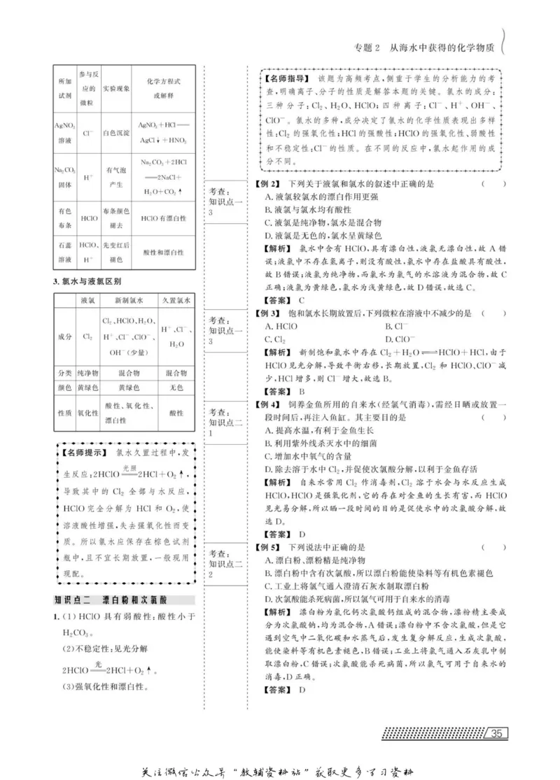 名师同步导学化学苏教版必修1_名师同步导学_高中化学