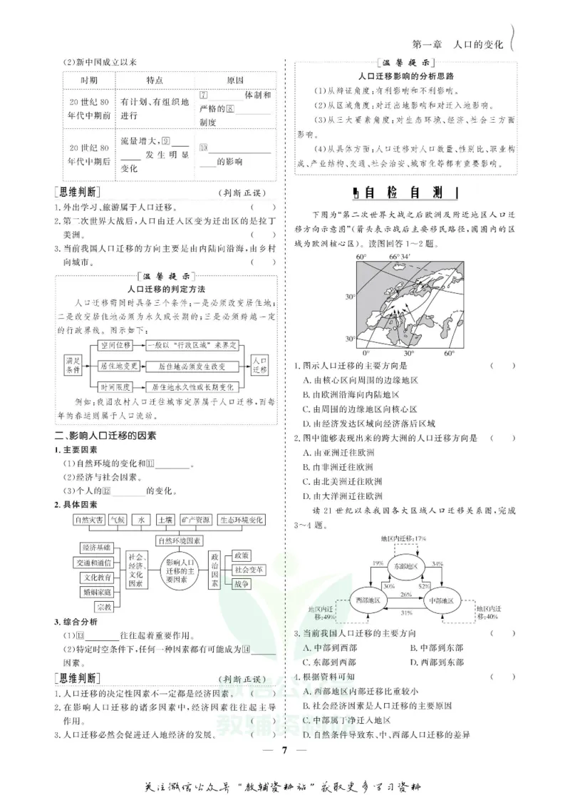 名师同步导学地理人教版必修2_名师同步导学_高中地理