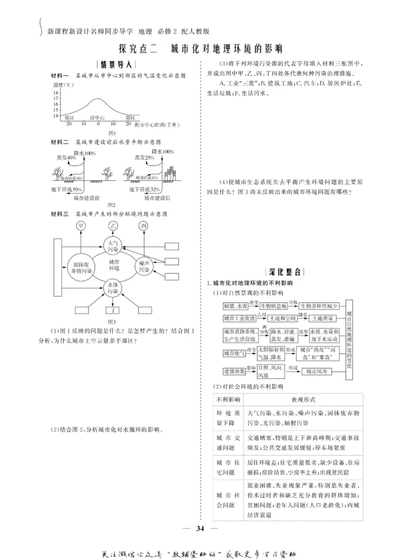 名师同步导学地理人教版必修2_名师同步导学_高中地理