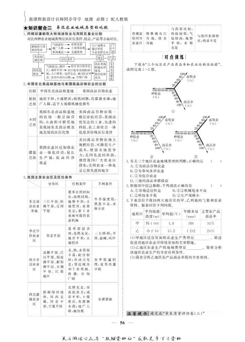 名师同步导学地理人教版必修2_名师同步导学_高中地理