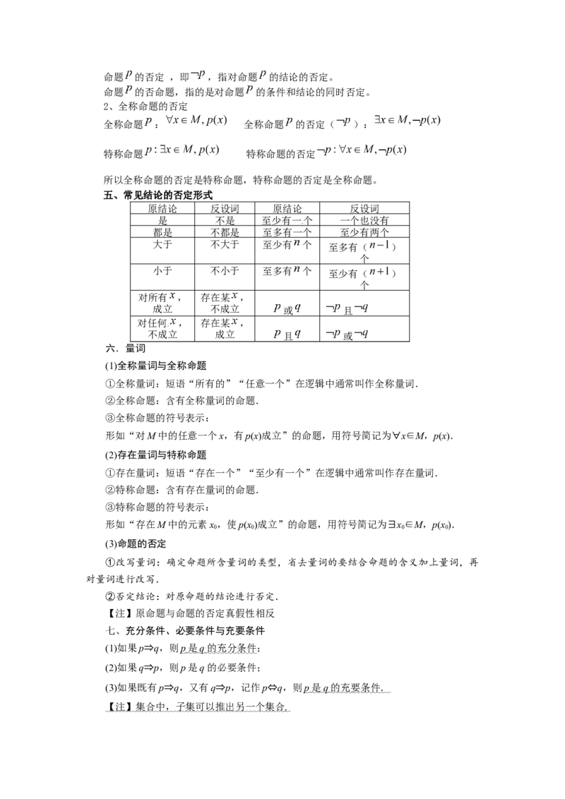 第02讲充要条件与量词（原卷版）_2.2025数学总复习_2023年新高考资料_一轮复习_2023年高考数学一轮复习考点精讲练+易错题型（新高考专用）