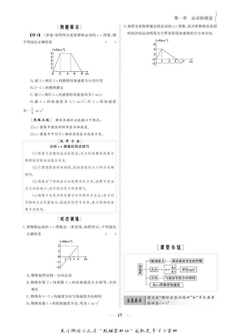 名师同步导学物理人教版必修1_名师同步导学_高中物理