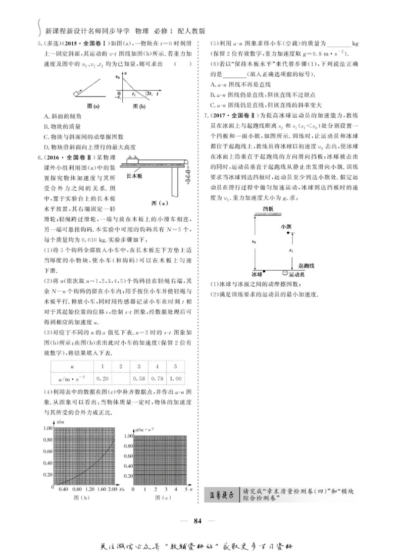 名师同步导学物理人教版必修1_名师同步导学_高中物理